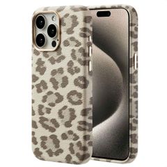 Selencia Cover Sabi Stampa pantera con MagSafe Apple iPhone 15 Pro Max - Soft Ivory