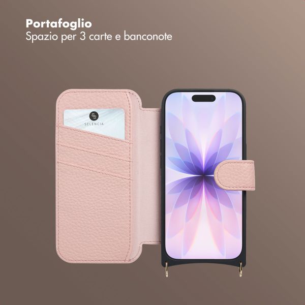 Selencia Cover Riva con MagSafe e cordino Apple iPhone 17 - Old Pink