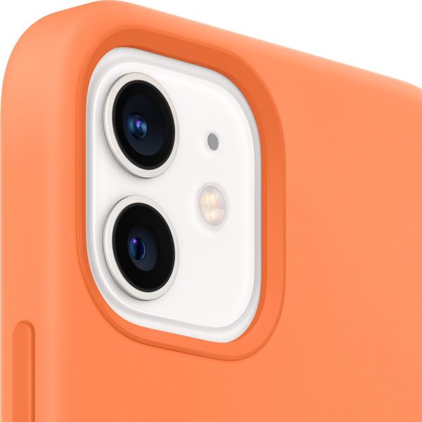 Apple Cover Posteriore in Silicone con MagSafe Apple iPhone 12 Mini - Kumquat