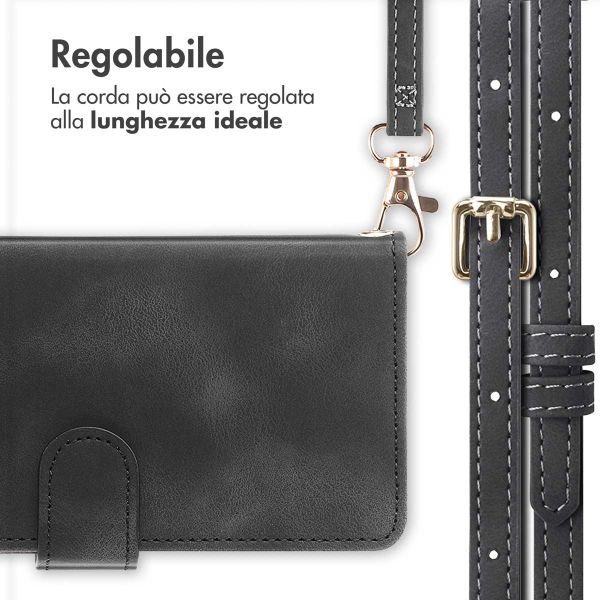 imoshion Cover a libro con Cordino Samsung Galaxy A35 - Nero