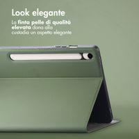 Accezz Cover Tablet Classica Samsung Galaxy Tab S9 11.0 pollici / S10 Lite / S10 FE / S9 FE 10.9 pollici - Verde