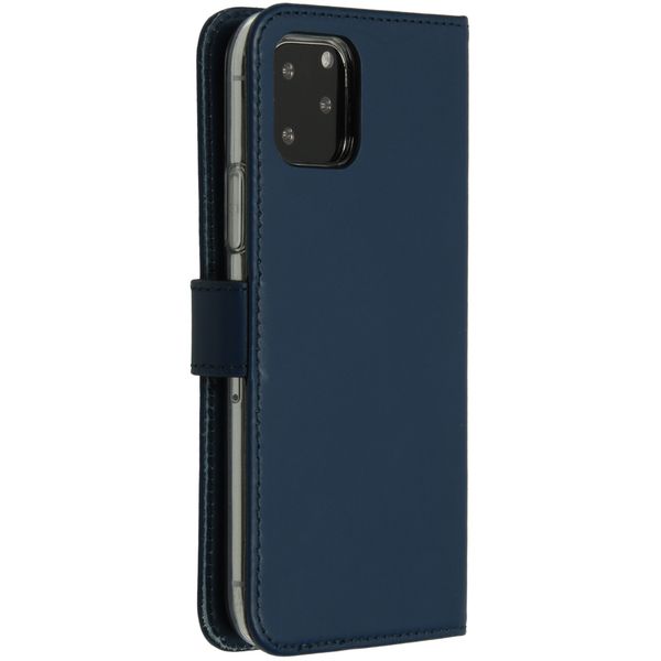 Selencia Cover a libro in vera pelle Apple iPhone 11 Pro - Blu