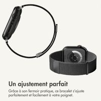 imoshion Milanees magnetisch bandje Apple Watch | 38/40/41/42 mm - Zwart