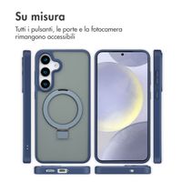 Accezz Cover con anello e supporto con MagSafe Samsung Galaxy S25 Plus - Blu
