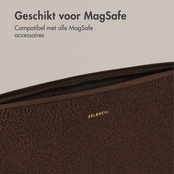 Selencia Cover laptop teddy 13-14 pollici - Choco Brown