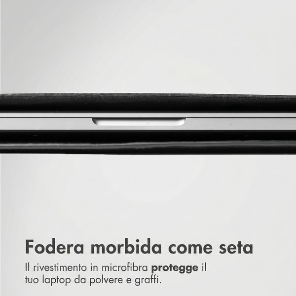Accezz Cover in pelle per Apple MacBook 16 pollici - Laptopsleeve - Nera