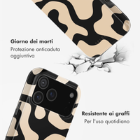 Selencia Cover posteriore Vivid con MagSafe Apple iPhone 17 Pro Max - Art Wave Black