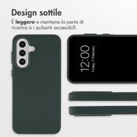 Accezz Cover in Pelle con MagSafe Samsung Galaxy A57 (5G) - Cedar Green