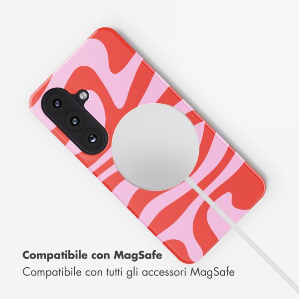 Selencia Cover posteriore Vivid con MagSafe Samsung Galaxy S26 - Dream Swirl Pink