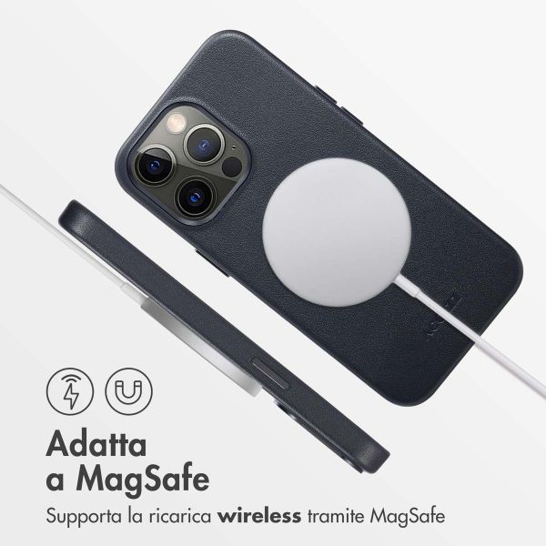 Accezz Cover in Pelle con MagSafe Apple iPhone 13 Pro - Onyx Black