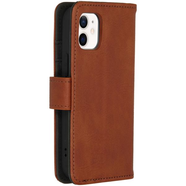 imoshion Cover a libro di Lusso Apple iPhone 12 Mini - Marrone