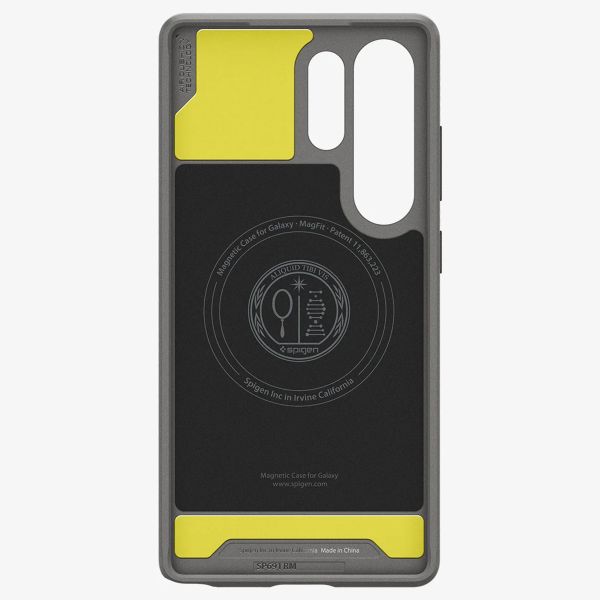 Spigen Cover Rugged Armor con MagSafe Samsung Galaxy S25 Ultra - Marble Gray