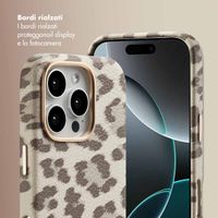 Selencia Cover Sabi Stampa pantera con MagSafe Apple iPhone 16 Pro - Soft Ivory