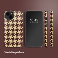 Selencia Cover posteriore Vivid con MagSafe Apple iPhone 14 - Pied-de-Poule