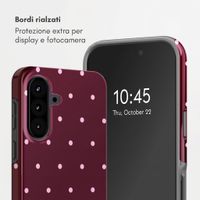 Selencia Cover Posteriore Vivid Samsung Galaxy A57 (5G) - Happy Dots Burgundy