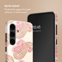 Selencia Cover posteriore Vivid con MagSafe Samsung Galaxy S24 - Paisley Blush