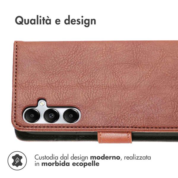 imoshion Cover a libro di Lusso Samsung Galaxy A55 - Marrone
