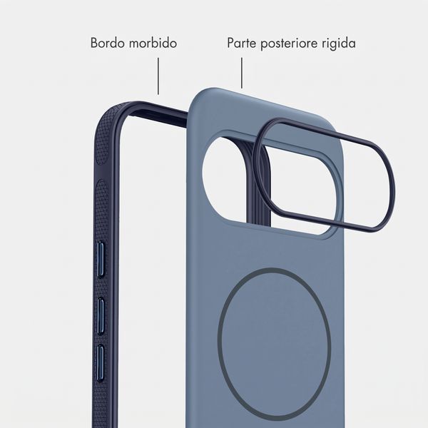 imoshion Cover posteriore Color con Thin MagSafe Ring Google Pixel 11 / 11 Pro / 10 / 10 Pro - Blu scuro