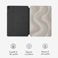 Selencia Cover per tablet Vivid Samsung Galaxy Tab A9 Plus - Desert Waves Beige