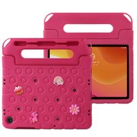 imoshion Cover per tablet a prova di bambino con bambole rimovibili Samsung Galaxy Tab A11 Plus / A9 Plus - Rosa