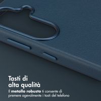 Accezz Cover in Pelle con MagSafe Samsung Galaxy S26 Plus - Nightfall Blue