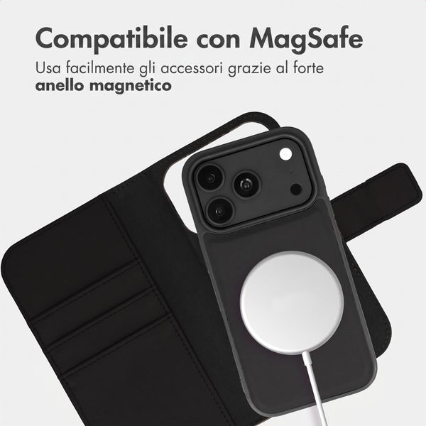 imoshion Cover a libro di lusso 2-in-1 rimovibile Apple iPhone 18 Pro Max / 17 Pro Max - Nero