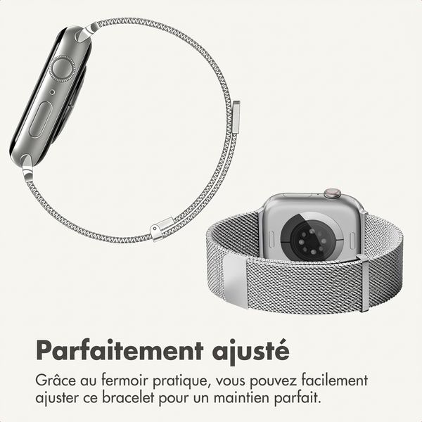 imoshion Milanees magnetisch bandje Apple Watch | 38/40/41/42 mm - Zilver