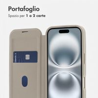 imoshion Bookcase trasparente con MagSafe Apple iPhone 16 - Beige