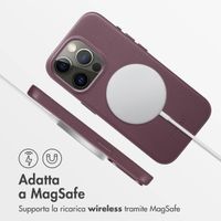 Accezz Cover in Pelle con MagSafe Apple iPhone 15 Pro - Heath Purple