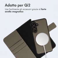 imoshion Cover a libro di lusso 2-in-1 rimovibile Samsung Galaxy S25 FE - Verde