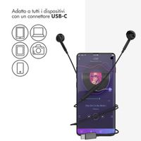 Accezz Auricolari - Con cavo - Connessione USB-C - Nero