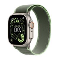 Apple Cinturino Trail Loop Apple Watch | 44/45/46/49 mm - Taglia M/L - Neon / Green Black Titanium
