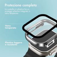 imoshion Cover rigida integrale lucida Apple Watch Ultra / Ultra 2 / Ultra 3 - 49 mm - Argento
