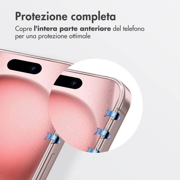 Accezz Vetro temperato + Applicatore Apple iPhone 16 / 15