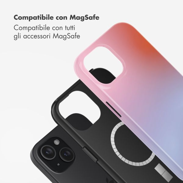 Selencia Cover posteriore Vivid con MagSafe Apple iPhone 15 - Gradient Soft Blush