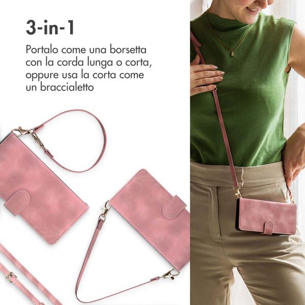imoshion Cover a libro con Cordino Apple iPhone 11 - Rosa