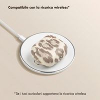 Selencia Cover Sabi stampa pantera  Apple Airpods 3 - Soft Ivory