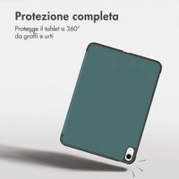 imoshion Cover a libro Trifold Apple iPad Air 11 pollici (2026) M4 / (2025) M3 / (2024) M2 / Air 5 (2022) / Air 4 (2020) - Verde scuro