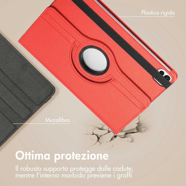 imoshion Cover Girevole a 360° Apple iPad Air 11 pollici (2026) M4 / (2025) M3 / (2024) M2 / Air 5 (2022) / Air 4 (2020) / Pro 11 (2018/2020) - Rosso
