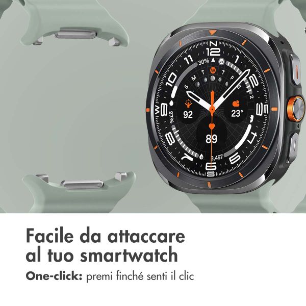 imoshion Cinturino Ocean in silicone Samsung Galaxy Watch Ultra (2024/2025) - Grayish Green
