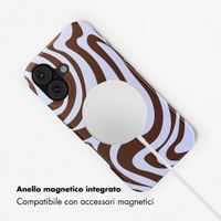 Selencia Cover posteriore Vivid con MagSafe Apple iPhone 17 - Dream Swirl Chocolate