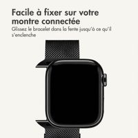 imoshion Milanees magnetisch bandje Apple Watch | 44/45/46/49 mm - Zwart