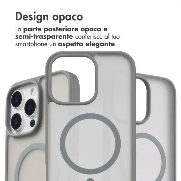 imoshion Cover posteriore Color Guard con MagSafe Apple iPhone 16 Pro Max - Grigio