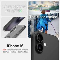 Spigen Cover Posteriore Ultra Ibrida con MagSafe Apple iPhone 16 - Carbon Fiber
