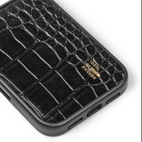 iDeal of Sweden Cover posteriore in pelle vegana MagSafe Apple iPhone 18 Pro / 17 Pro - Black Croco