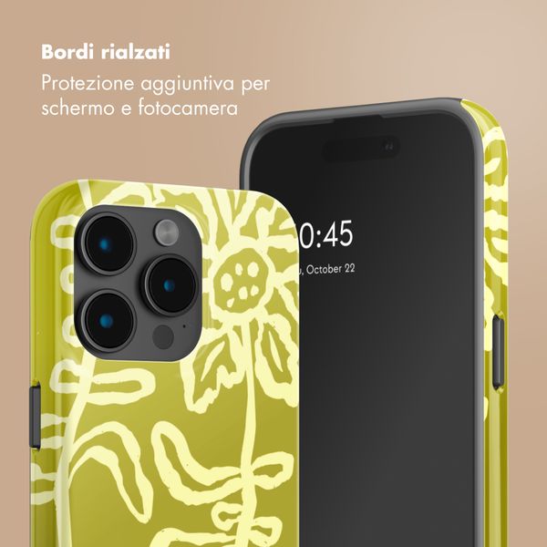 Selencia Cover posteriore Vivid con MagSafe Apple iPhone 15 Pro - Chalky Bloom