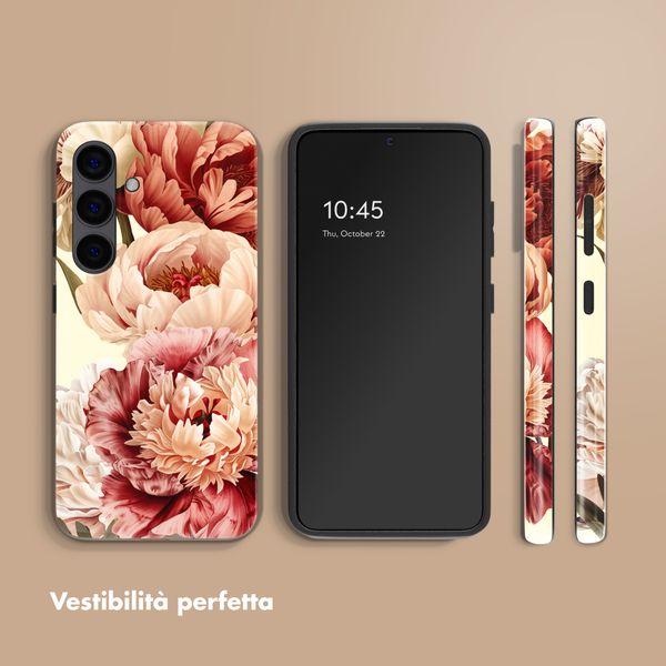 Selencia Cover posteriore Vivid con MagSafe Samsung Galaxy S24 - Vintage Peony