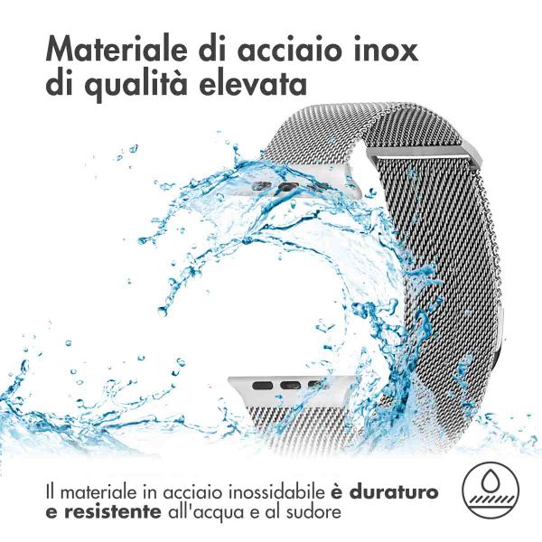 imoshion Cinturino milanese magnetico Apple Watch | 38/40/41/42 mm - Taglia S - Argento