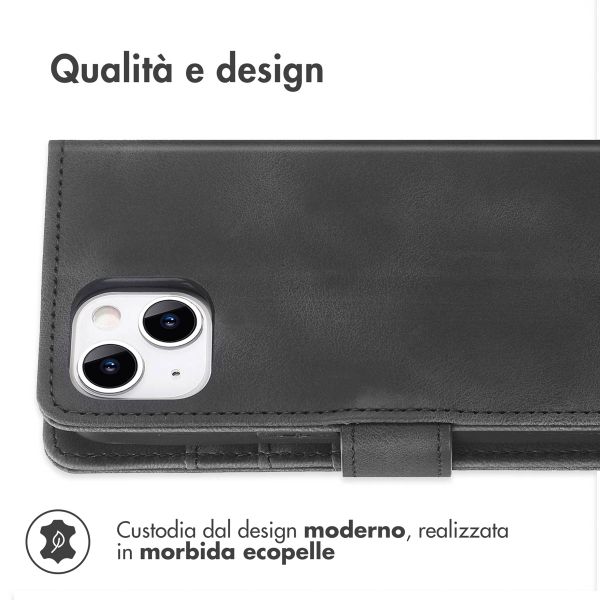 imoshion Cover a libro con Cordino Apple iPhone 14 / 13 - Nero