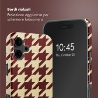 Selencia Cover posteriore Vivid con MagSafe Apple iPhone 16 - Pied-de-Poule